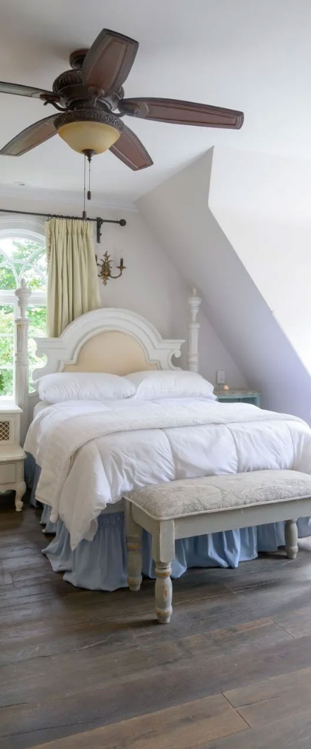 Brick Farm House interior bedroom suite